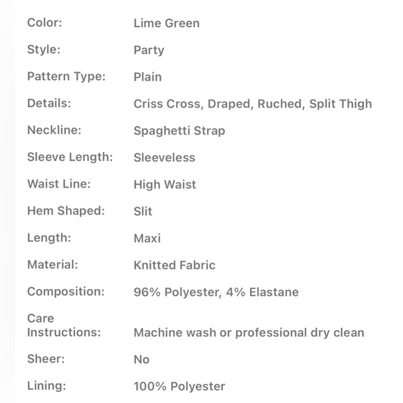 Shimmer Green Dress - Picture 2 of 2